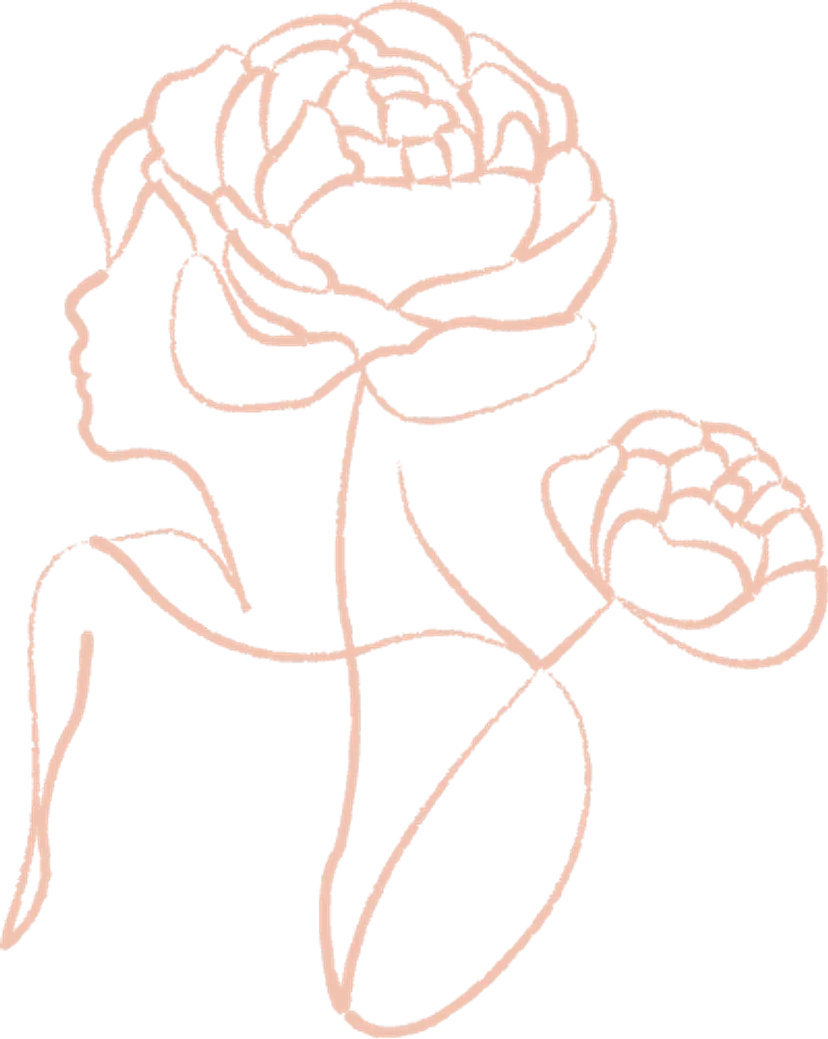 illustration femme rose